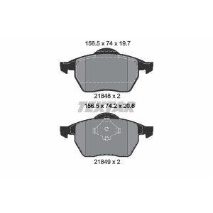 Bremsbelagsatz, Scheibenbremse<br>039-2184819705