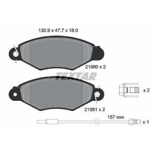 Bremsbelagsatz, Scheibenbremse<br>039-2198018015
