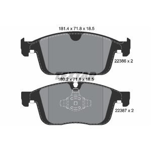 Bremsbelagsatz, Scheibenbremse<br>039-2238618505