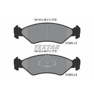 Bremsbelagsatz, Scheibenbremse<br>039-2120217805