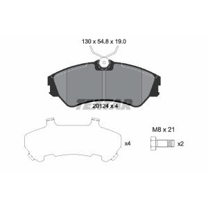 Bremsbelagsatz, Scheibenbremse<br>039-2012419014