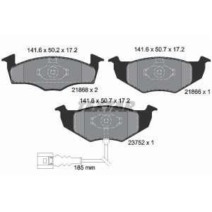 Bremsbelagsatz, Scheibenbremse<br>039-2186817205 – Bild 1