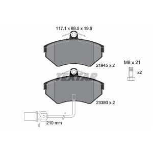 Bremsbelagsatz, Scheibenbremse<br>039-2194519615