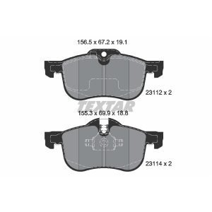 Bremsbelagsatz, Scheibenbremse<br>039-2311219105