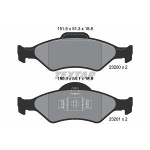 Bremsbelagsatz, Scheibenbremse<br>039-2320018805
