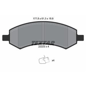 Bremsbelagsatz, Scheibenbremse<br>039-2222318814