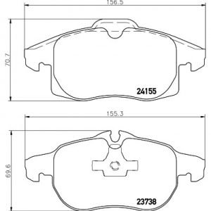 Bremsbelagsatz, Scheibenbremse<br>008-PRE2837 – Bild 1