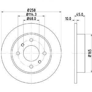 Bremsscheibe (1 Stück)<br>036-1870010C