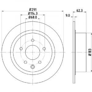 Bremsscheibe (1 Stück)<br>036-1870210C