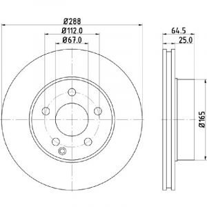 Bremsscheibe (1 Stück)<br>036-3960470C