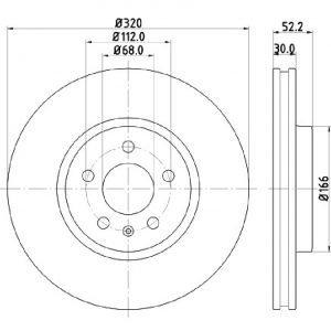 Bremsscheibe (1 Stück)<br>036-0660330C