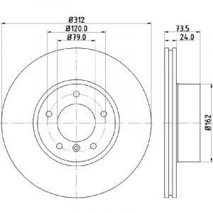 Bremsscheibe (1 Stück)<br>036-1260440C – Bild 1