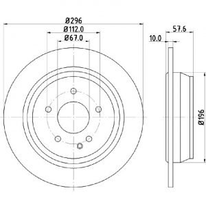Bremsscheibe (1 Stück)<br>036-3970160C