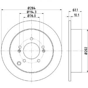 Bremsscheibe (1 Stück)<br>036-2870030C
