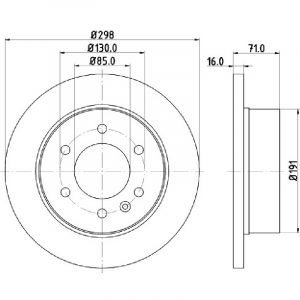 Bremsscheibe (1 Stück)<br>036-3970140C