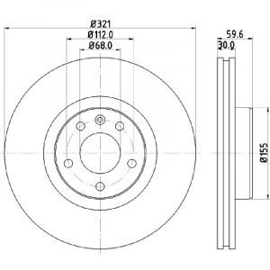 Bremsscheibe (1 Stück)<br>036-0660280C