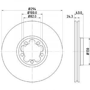 Bremsscheibe (1 Stück)<br>036-2460320C