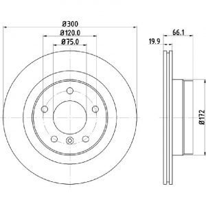 Bremsscheibe (1 Stück)<br>036-1270230C