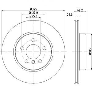 Bremsscheibe (1 Stück)<br>036-1260430C