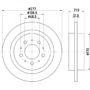 Bremsscheibe (1 Stück)<br>036-7770130 – Bild 1