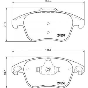Bremsbelagsatz, Scheibenbremse<br>008-PRE2891