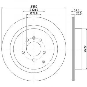 Bremsscheibe (1 Stück)<br>036-3570040C