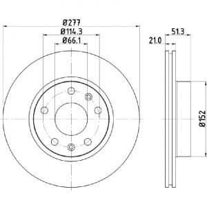 Bremsscheibe (1 Stück)<br>036-3560040C