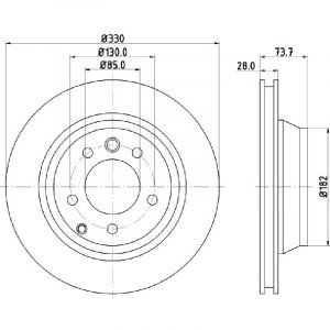 Bremsscheibe (1 Stück)<br>036-0670230C