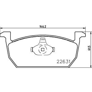 Bremsbelagsatz, Scheibenbremse<br>008-PRE3982 – Bild 1