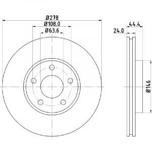 Bremsscheibe (1 Stück)<br>036-2460360C