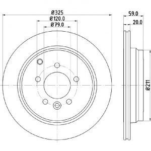 Bremsscheibe (1 Stück)<br>036-3570030C
