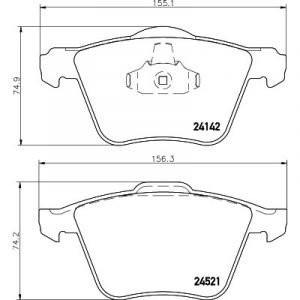 Bremsbelagsatz, Scheibenbremse<br>008-PRE2849 – Bild 1