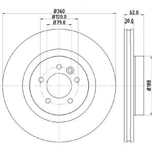 Bremsscheibe (1 Stück)<br>036-3560100C