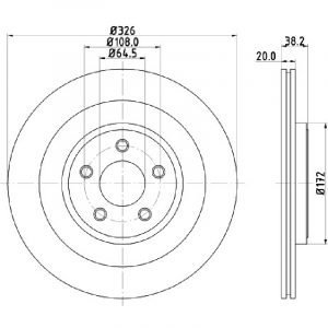 Bremsscheibe (1 Stück)<br>036-3170120C