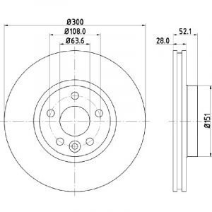 Bremsscheibe (1 Stück)<br>036-2460400C