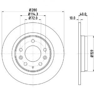 Bremsscheibe (1 Stück)<br>036-3670100C