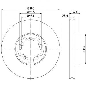 Bremsscheibe (1 Stück)<br>036-2460420C