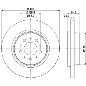 Bremsscheibe (1 Stück)<br>036-7770140 – Bild 1