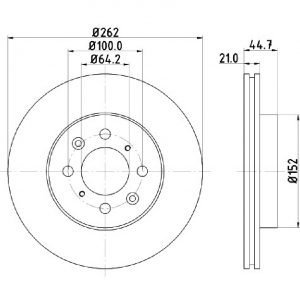 Bremsscheibe (1 Stück)<br>036-2660130C