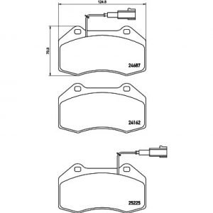 Bremsbelagsatz, Scheibenbremse<br>008-PRE3207
