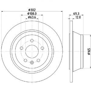 Bremsscheibe (1 Stück)<br>036-7770170 – Bild 1