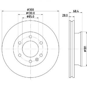 Bremsscheibe (1 Stück)<br>036-3960420C