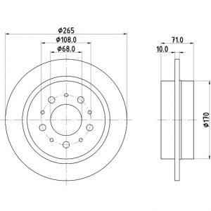 Bremsscheibe (1 Stück)<br>036-7770110 – Bild 1