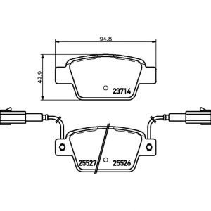 Bremsbelagsatz, Scheibenbremse<br>008-PRE3303 – Bild 1