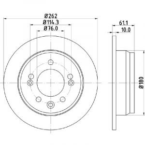 Bremsscheibe (1 Stück)<br>036-3070020C