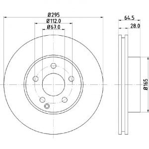 Bremsscheibe (1 Stück)<br>036-3960440C