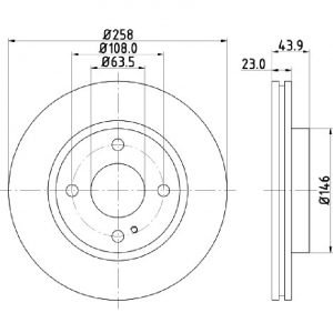 Bremsscheibe (1 Stück)<br>036-2460430C