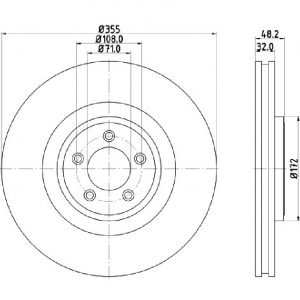 Bremsscheibe (1 Stück)<br>036-3160150C