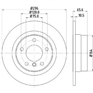 Bremsscheibe (1 Stück)<br>036-1270220C