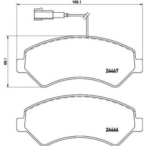 Bremsbelagsatz, Scheibenbremse<br>008-PRE2848 – Bild 1